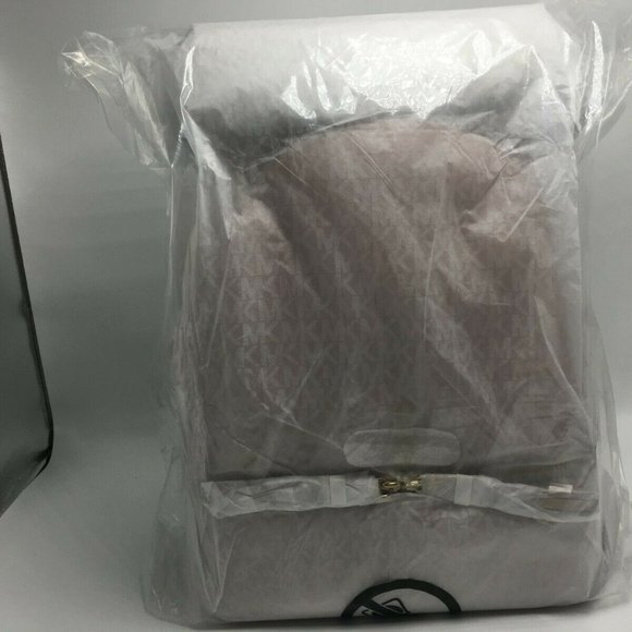 Michael Kors Rhea Zip Medium Size Backpack Soft Pink Leather New Sealed - Picture 7 of 11